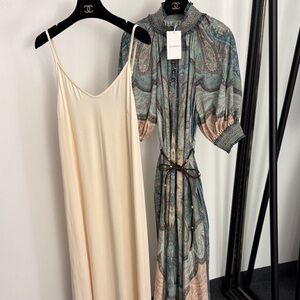 Zimmerman Elegant Cream and Multicolor Dress Set